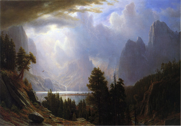 Oil Painting Reproduction of Bierstadt - Landscape