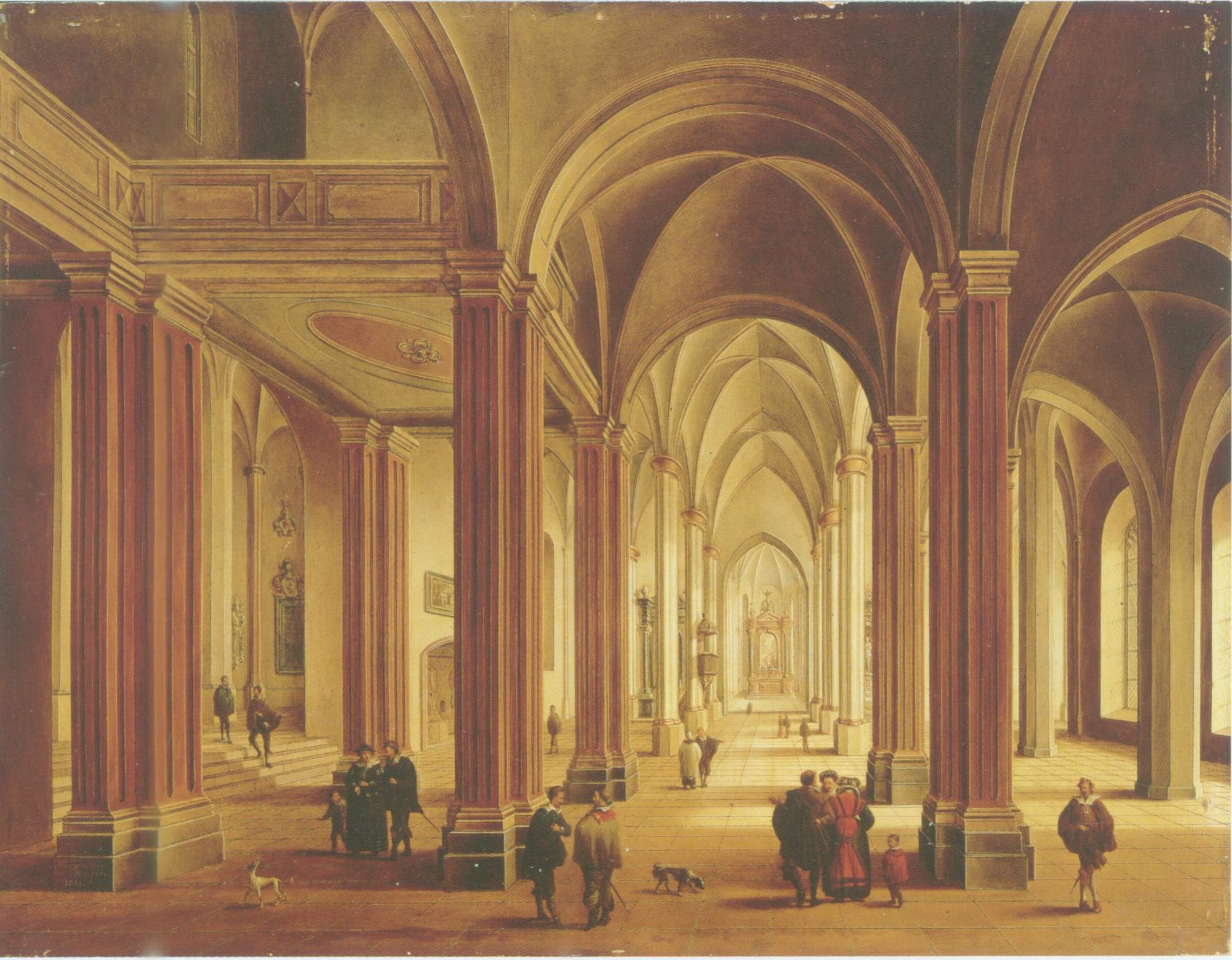Gothic Cathedral painting, a Johann Ludwig ernst morgenster paintings reproduction, we never sell