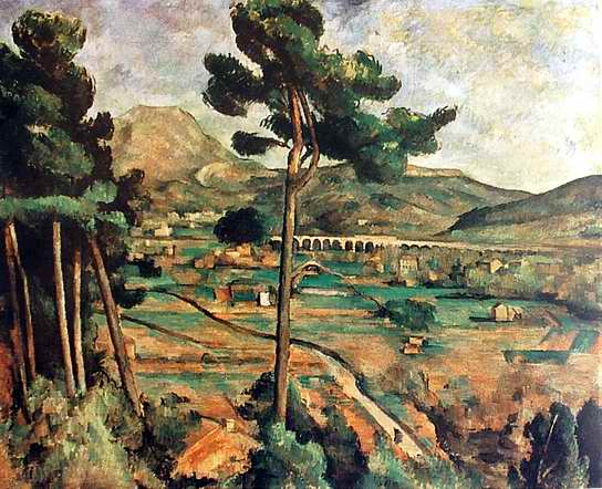 Mount Sainte-Victoire painting, a Paul Cezanne paintings reproduction