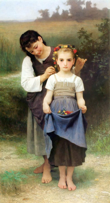 Bouguereau Oil Painting Reproductions- Parure des Champs