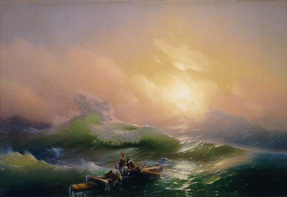 Oil Painting Reproduction of Aivazovsky - The Ninth Wave