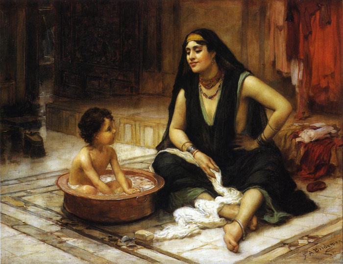 Bridgeman Oil Painting Reproductions - The Bathing Boy