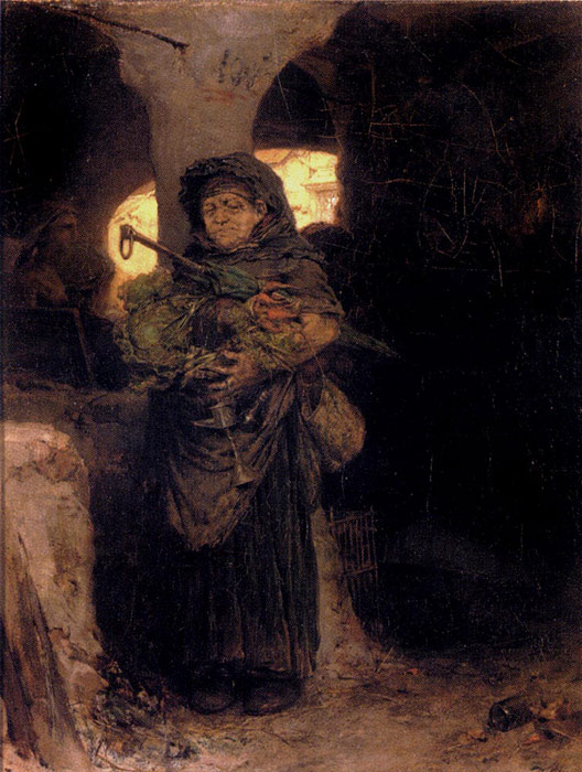 Oil Painting Reproduction of Frederick Kaemmerer- The Market Woman
