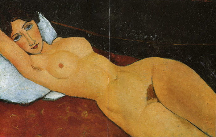 Modigliani Oil Painting Reproductions - Reclining Nude