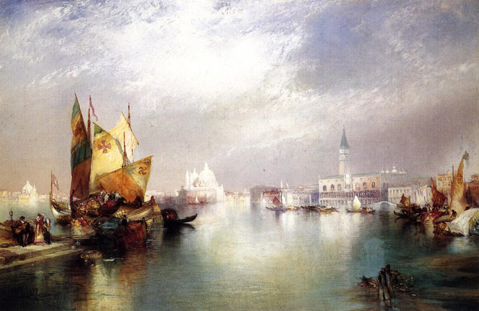 Moran Oil Painting Reproductions - The Splendor of Venice