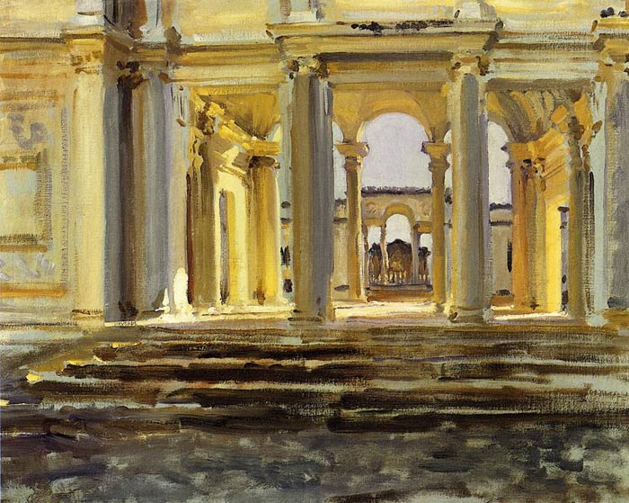 Oil Painting Reproduction of Sargent- Villa Papa Giulla