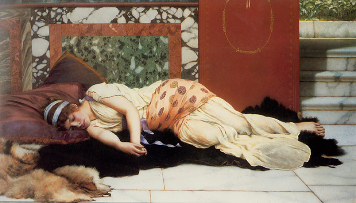 Godward Oil Painting Reproductions- Endymion