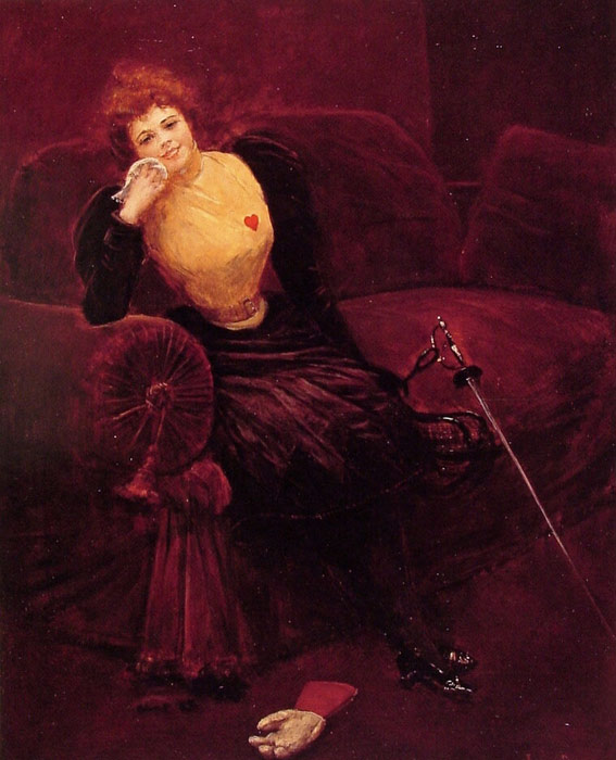 Beraud Oil Painting Reproductions - Une escrimeuse