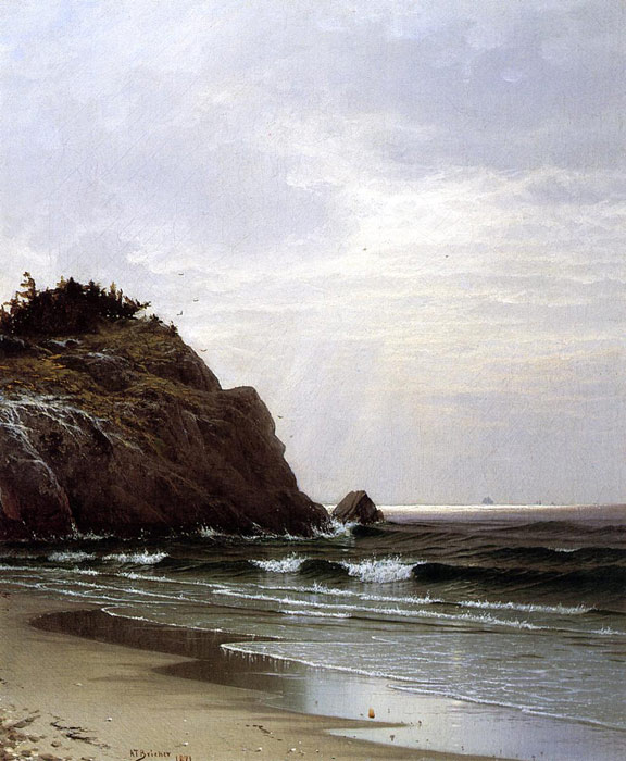 Oil Painting Reproduction of Bricher- A Cloudy Day