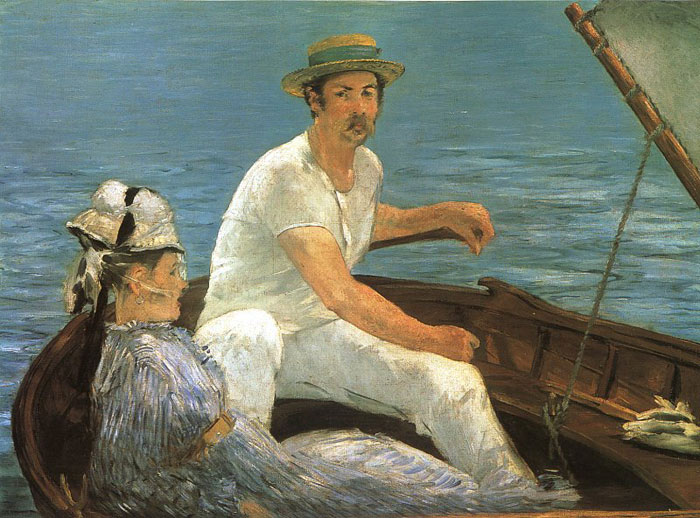 Oil Painting Reproduction of Manet - Boating, Oil Painting Reproduction