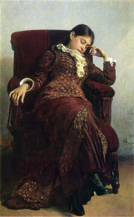 Oil Painting Reproduction of Repin- Rest