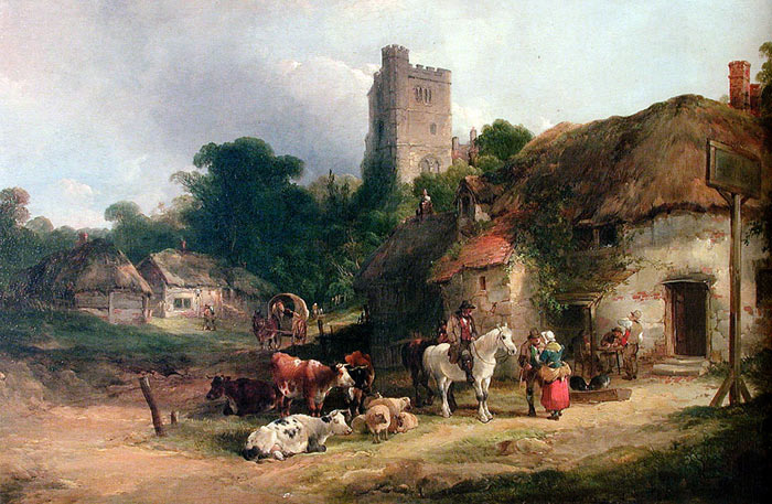 Oil Painting Reproduction of Shayer- The Plough Inn