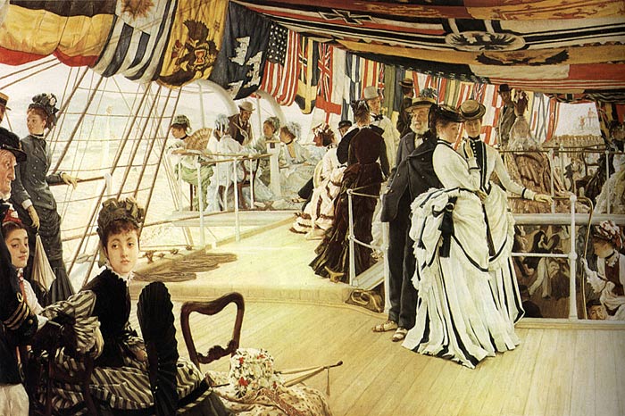 Oil Painting Reproduction of Tissot - The Ball on Shipboard