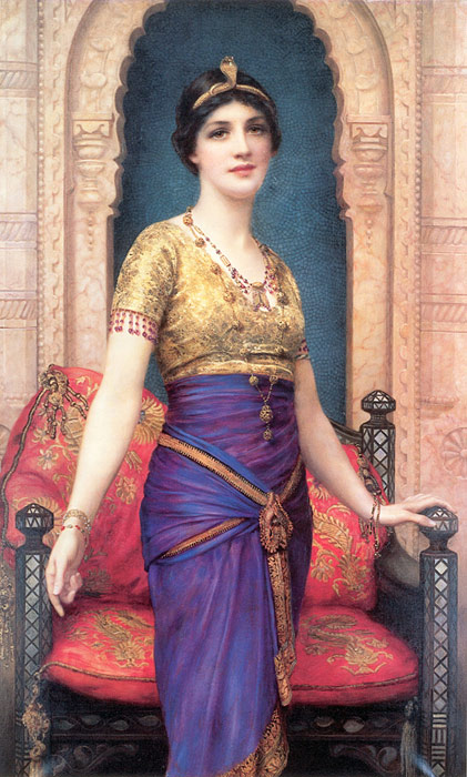 Wontner Oil Painting Reproductions - An Egyptian Beauty
