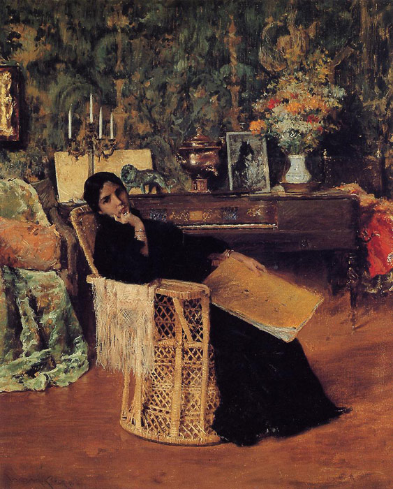 Oil Painting Reproduction of Chase- In the Studio