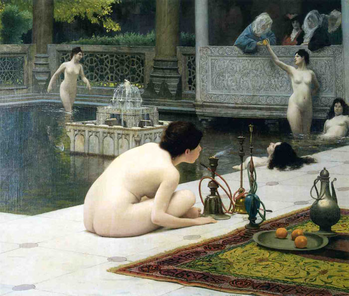 Gerome Oil Painting Reproductions - Lighting the Pipe