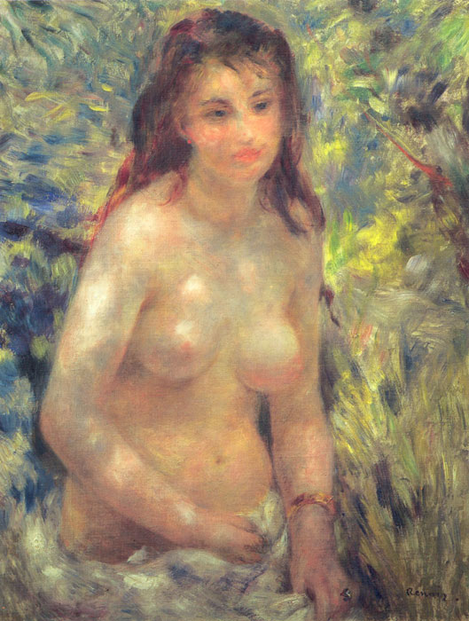 Oil Painting Reproduction of Renoir- Study: Torso Sunlight Effect