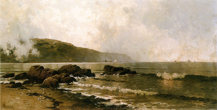 Oil Painting Reproduction of Alfred Bricher - The Coast at Grand Manan