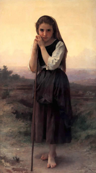 Bouguereau Oil Painting Reproductions- Little Shepherdess