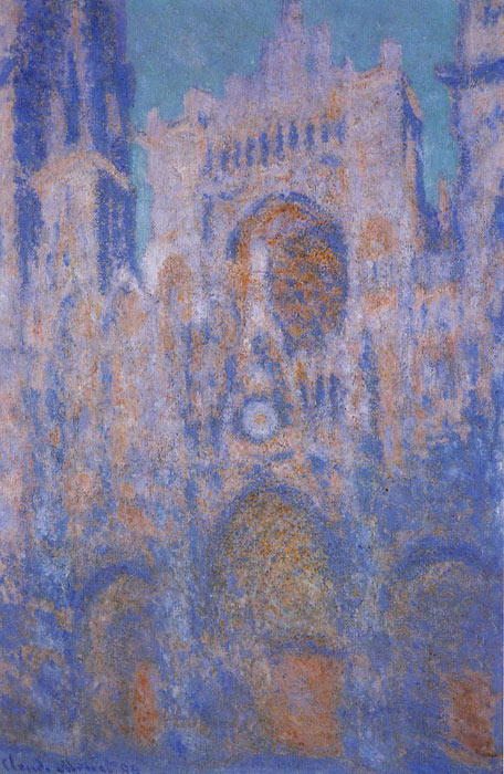 Monet Oil Painting Reproductions - Rouen Cathedral Symphony in Grey and Rose