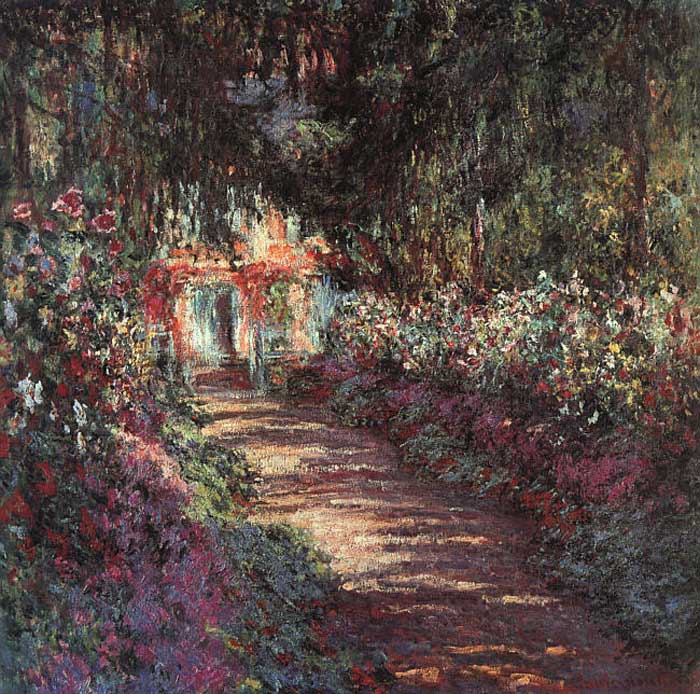 Monet Oil Painting Reproductions- The garden in flower