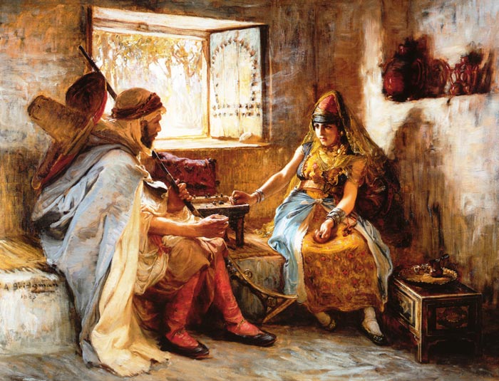 Oil Painting Reproduction of Bridgeman- The Game of Chance
