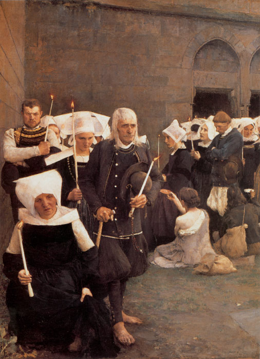 Oil Painting Reproduction of Dagnan-Bouveret - Brittany Pardon