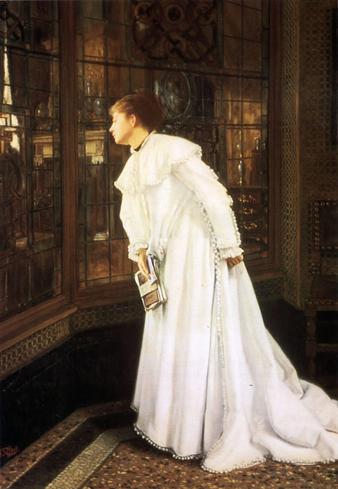 Oil Painting Reproduction of Tissot - The Stairs