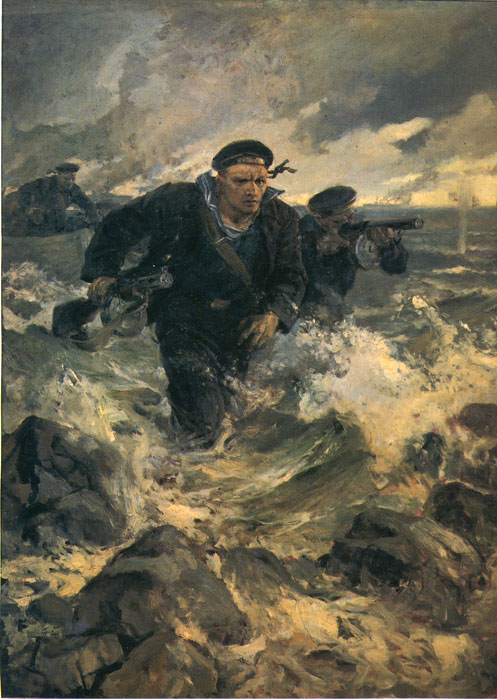Serov Oil Painting Reproductions- Baltic Landing
