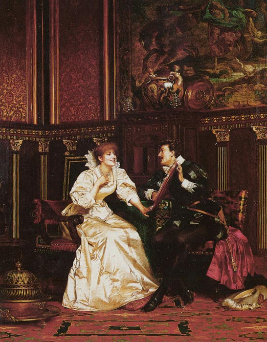 Soulacroix Oil Painting Reproductions - The Pearl Necklace