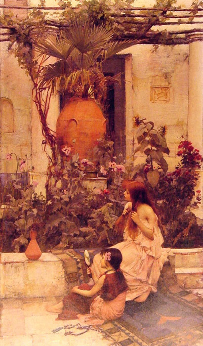 Waterhouse Oil Painting Reproductions - At Capri