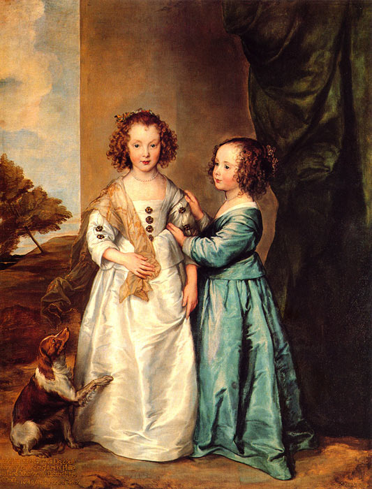 Oil Painting Reproduction of van Dyck - Philadelphia and Elizabeth Wharton