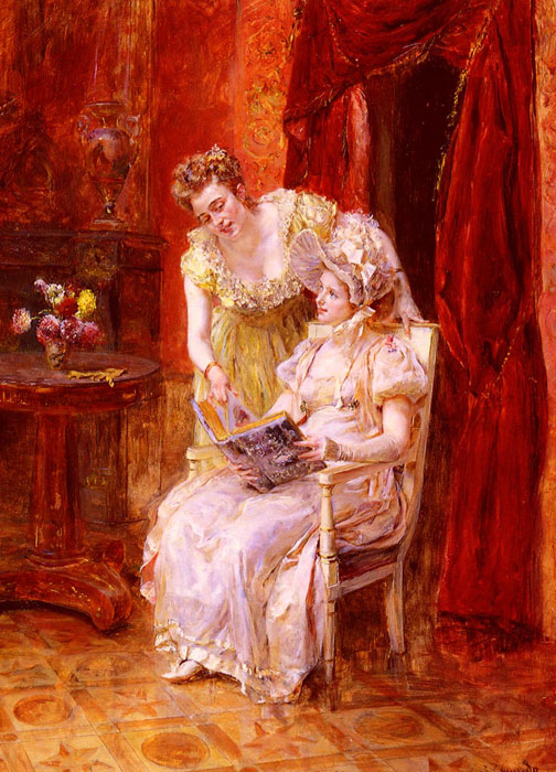 Oil Painting Reproduction of Garrido- The Sketchbook