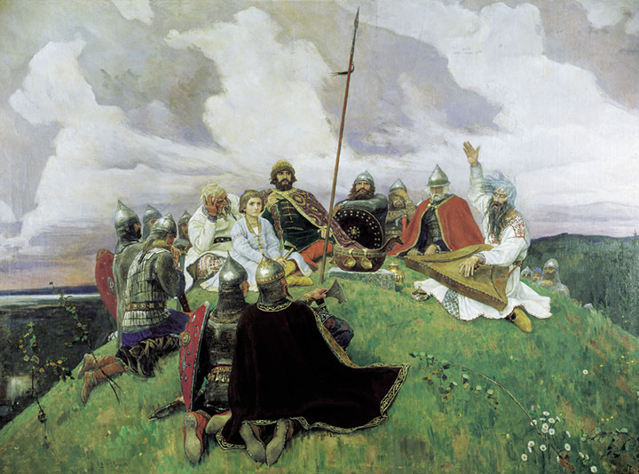 Oil Painting Reproduction of Vasnetsov - Communication
