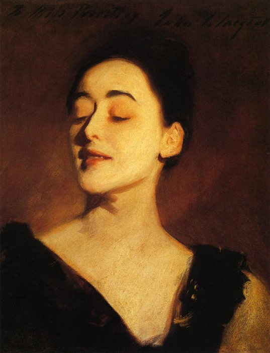 Oil Painting Reproduction of Madrazo y Garreta- Lady With A Mask