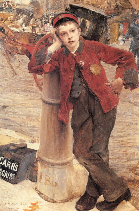 Oil Painting Reproduction of Bastien- Lepage - The London Bootblack
