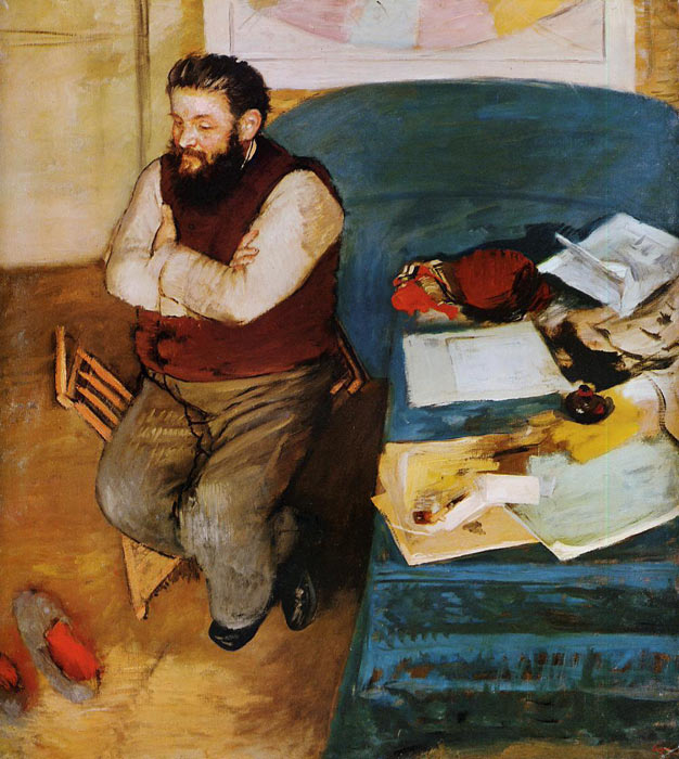 Oil Painting Reproduction of Degas- Diego Martelli
