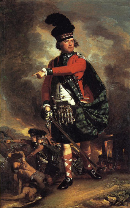 Copley Oil Painting Reproductions - Major Hugh Montgomerie