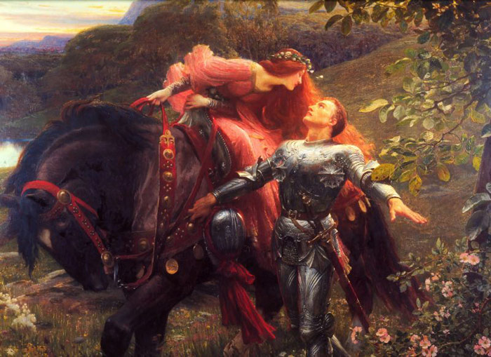 Oil Painting Reproduction of Dicksee - La Belle Dame Sans Merci [The Beautiful Lady Without Pity]