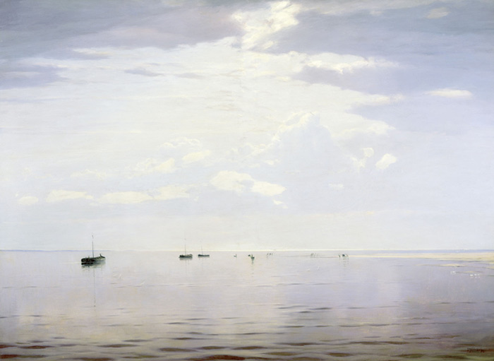 Oil Painting Reproduction of Dubovskoy - Near Volga River