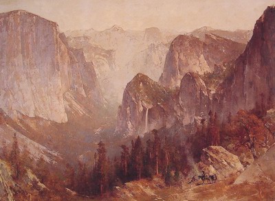 Encampment Surrounded By Mountains