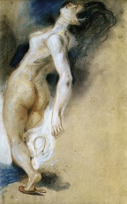 Female Nude Killed from Behind