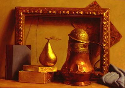 Still Life In Gold and Blue