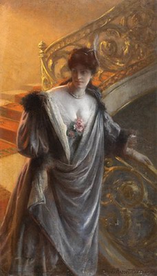 lady on staircaes