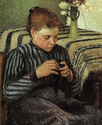 Girl Sewing