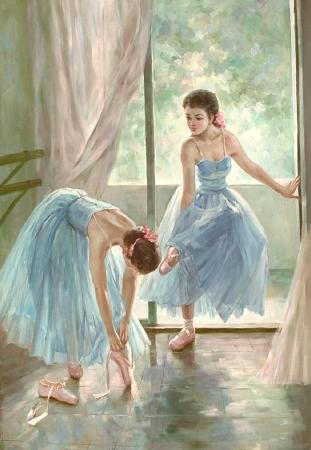 painting oil Ballet Ballet oil painting