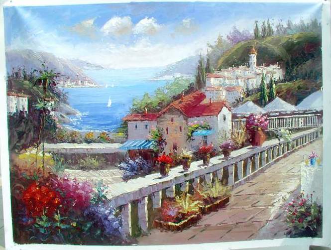Mediterranean Sea oil painting