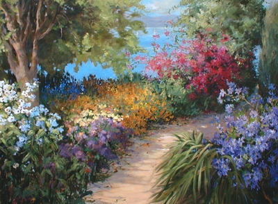 Oil Painting Reproductions Oil Painting Reproductions Garden oil painting