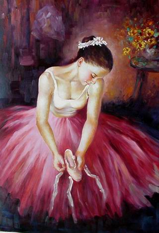 art ballet oil painting Oil paintings of ballet dancers Ballet oil painting