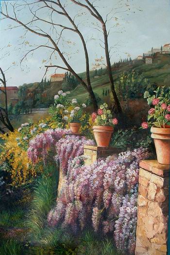 garden oil paintings Garden Oil Painting Reproductions Garden oil painting